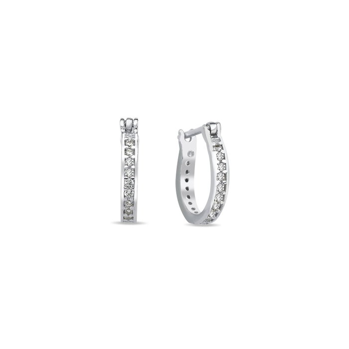 Heliophilia Silver Pendientes de Plata de Ley 925 con Circón Heliophilia Silver Pendientes de Plata de Ley 925 con Circón